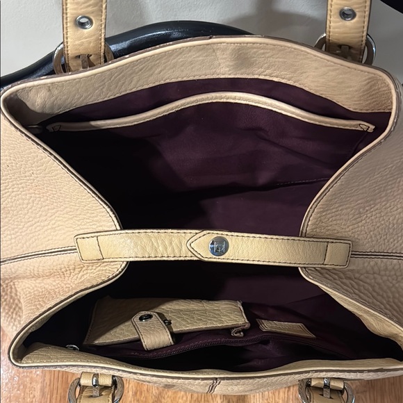 Authentic Cole Haan Tan Shoulder Bag with Textured Leather - Picture 8 of 8